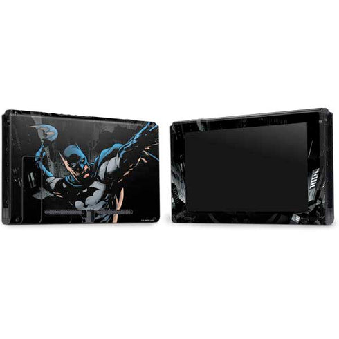 DC Comics Batman Throwing Batarang Jim Lee Art Nintendo Switch Bundle Skin