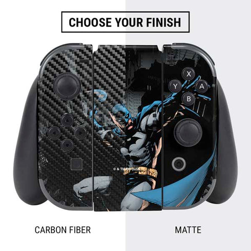 DC Comics Batman Throwing Batarang Jim Lee Art Nintendo Switch Bundle Skin