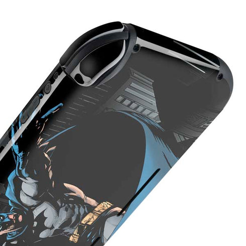DC Comics Batman Throwing Batarang Jim Lee Art Nintendo Switch Lite Skin