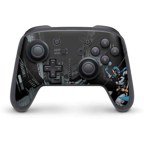 DC Comics Batman Throwing Batarang Jim Lee Art Nintendo Switch Pro Controller Skin