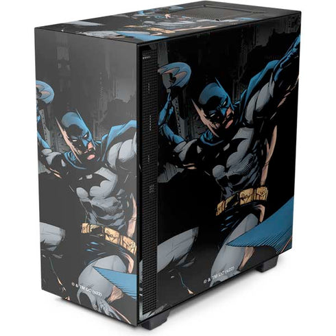 DC Comics Batman Throwing Batarang Jim Lee Art NZXT H510 Compact ATX Mid-Tower Case Skin
