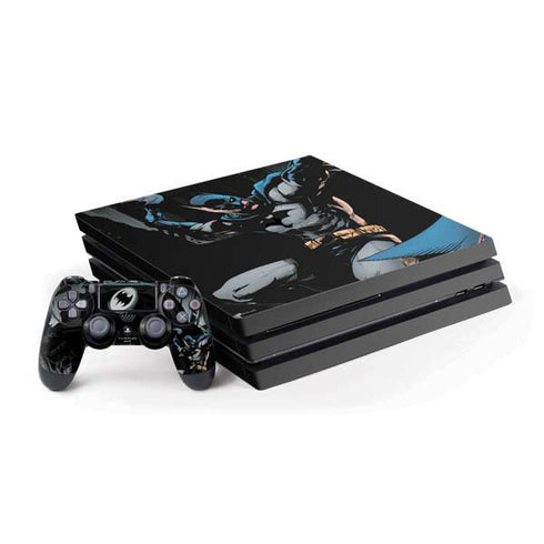 DC Comics Batman Throwing Batarang Jim Lee Art PS4 Pro Bundle Skin