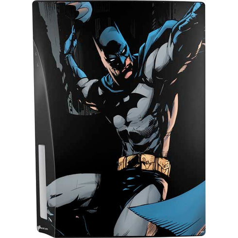 DC Comics Batman Throwing Batarang Jim Lee Art PS5 Console Skin
