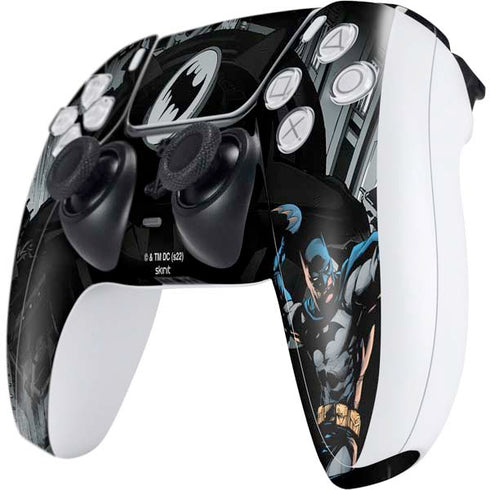DC Comics Batman Throwing Batarang Jim Lee Art PS5 Controller Skin