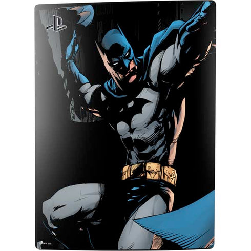 DC Comics Batman Throwing Batarang Jim Lee Art PS5 Digital Edition Console Skin