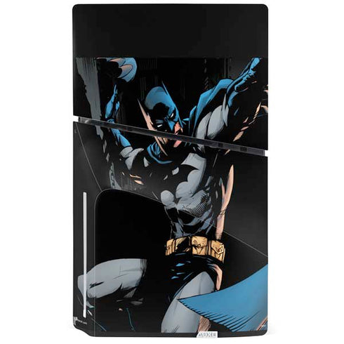 DC Comics Batman Throwing Batarang Jim Lee Art PS5 Slim Disk Bundle Skin