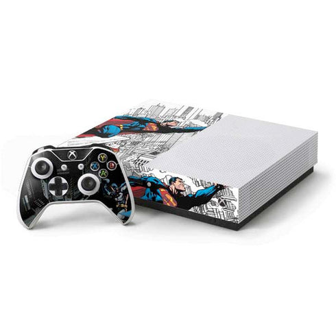 DC Comics Batman Throwing Batarang Jim Lee Art Xbox One S Console and Controller Bundle Skin