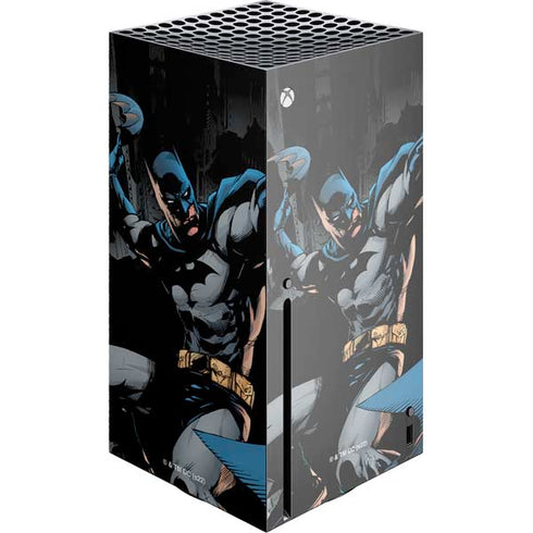 DC Comics Batman Throwing Batarang Jim Lee Art Xbox Series X Console Skin
