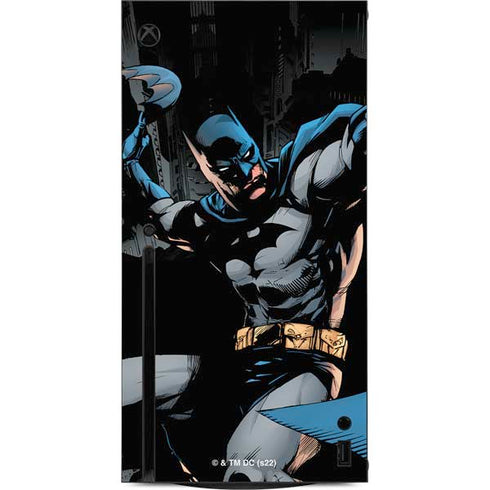 DC Comics Batman Throwing Batarang Jim Lee Art Xbox Series X Console Skin
