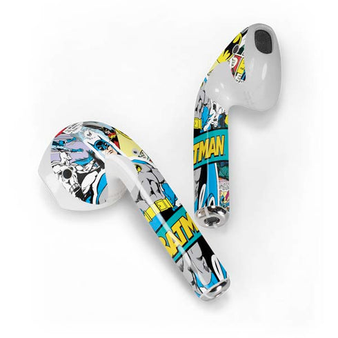 DC Comics Batman Vintage Pose Collage Art Apple AirPods Skin