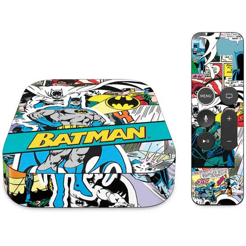 DC Comics Batman Vintage Pose Collage Art Apple TV Skin