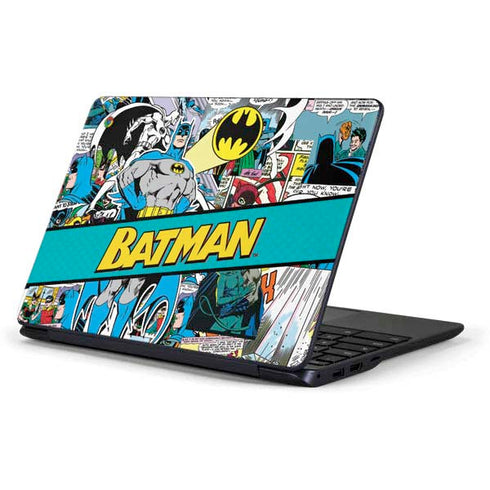 DC Comics Batman Vintage Pose Collage Art Samsung Chromebook Skin