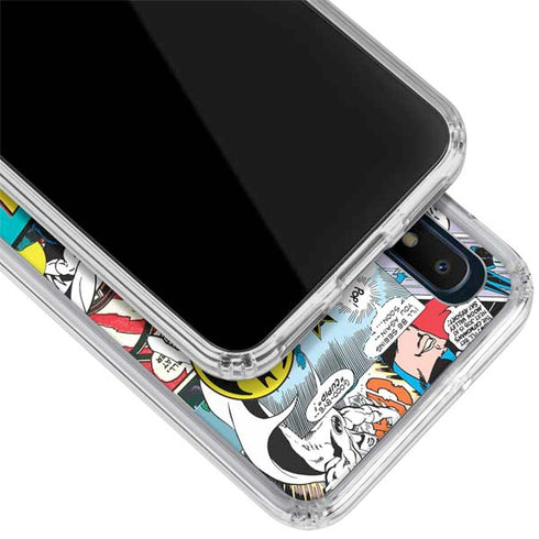 DC Comics Batman Vintage Pose Collage Art Galaxy A10e Clear Case