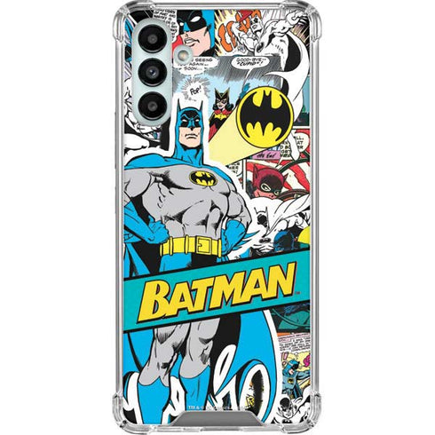 DC Comics Batman Vintage Pose Collage Art Galaxy A13 5G Clear Case