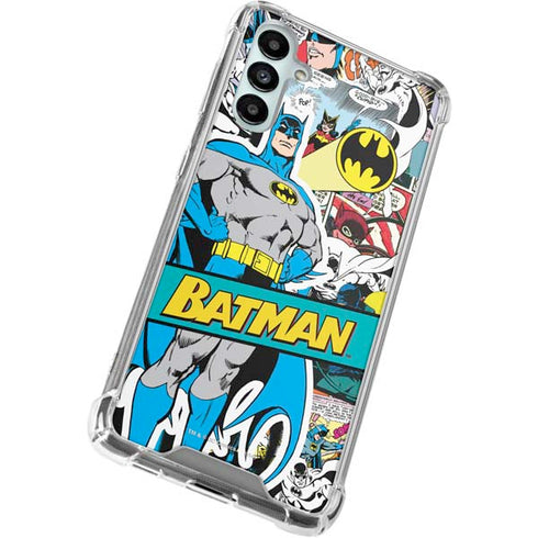 DC Comics Batman Vintage Pose Collage Art Galaxy A14 5G Clear Case