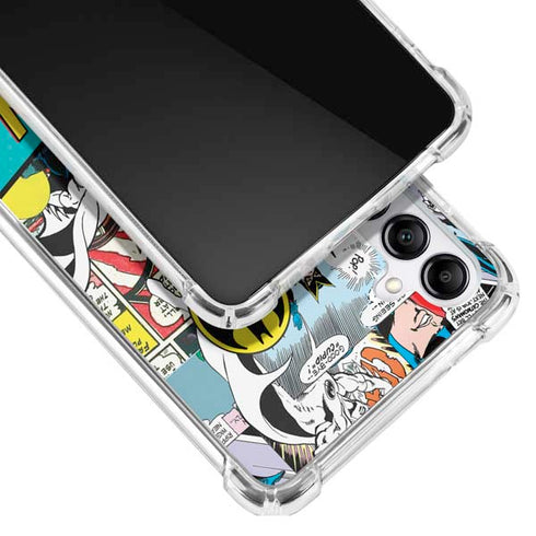 DC Comics Batman Vintage Pose Collage Art Galaxy A14 5G Clear Case
