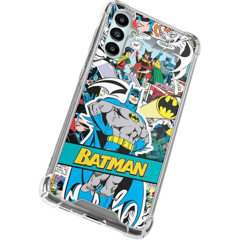 DC Comics Batman Vintage Pose Collage Art Galaxy A15 5G Clear Case