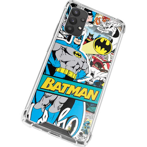 DC Comics Batman Vintage Pose Collage Art Galaxy A32 5G Clear Case