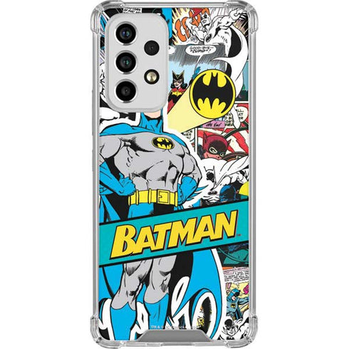 DC Comics Batman Vintage Pose Collage Art Galaxy A53 5G Clear Case
