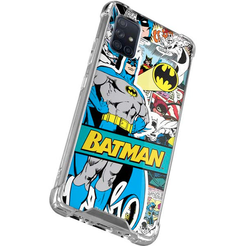 DC Comics Batman Vintage Pose Collage Art Galaxy A71 5G Clear Case