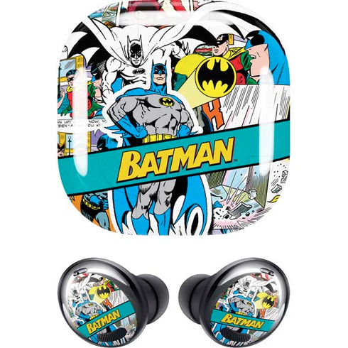 DC Comics Batman Vintage Pose Collage Art Galaxy Buds Pro Skin
