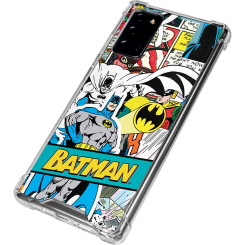 DC Comics Batman Vintage Pose Collage Art Galaxy Note20 5G Clear Case