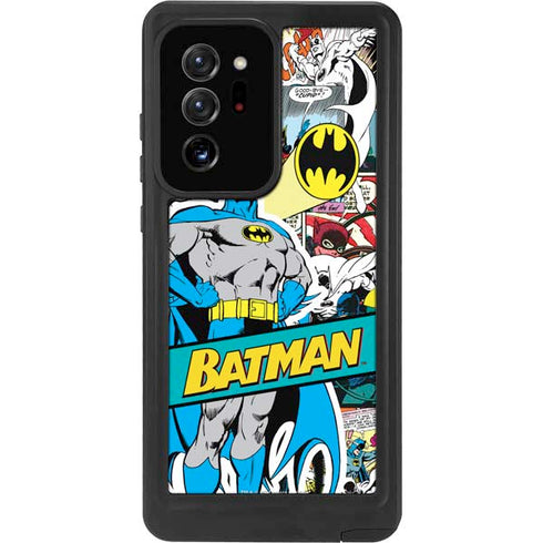 DC Comics Batman Vintage Pose Collage Art Galaxy Note20 Ultra 5G Waterproof Case