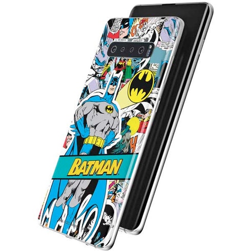 DC Comics Batman Vintage Pose Collage Art Galaxy S10 Plus Skin