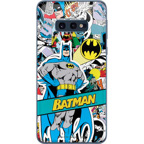 DC Comics Batman Vintage Pose Collage Art Galaxy S10e Skin