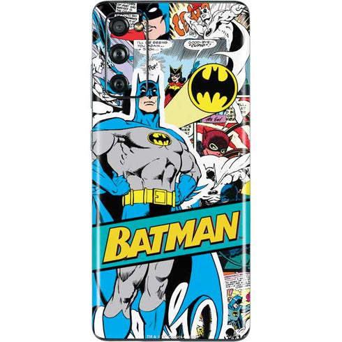 DC Comics Batman Vintage Pose Collage Art Galaxy S20 Fan Edition Skin