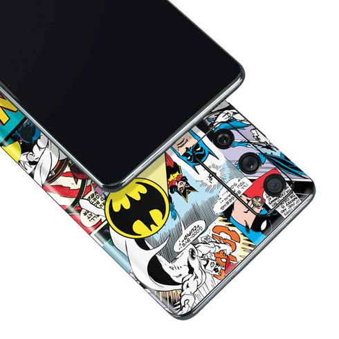 DC Comics Batman Vintage Pose Collage Art Galaxy S20 Fan Edition Skin