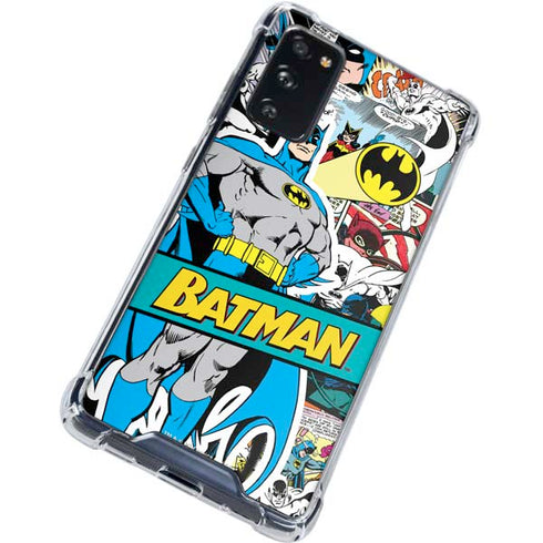 DC Comics Batman Vintage Pose Collage Art Galaxy S20 FE Clear Case