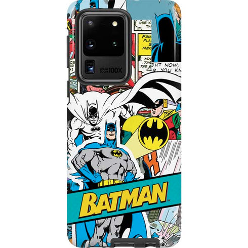 DC Comics Batman Vintage Pose Collage Art Galaxy S20 Ultra 5G Pro Case