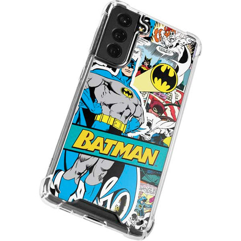 DC Comics Batman Vintage Pose Collage Art Galaxy S21 5G Clear Case
