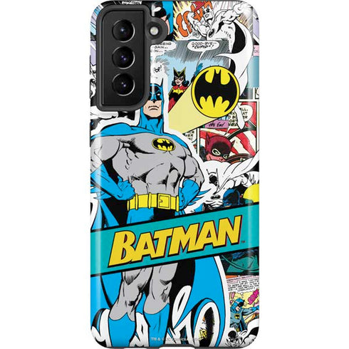 DC Comics Batman Vintage Pose Collage Art Galaxy S21 FE Pro Case
