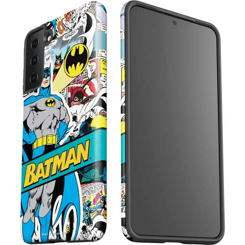 DC Comics Batman Vintage Pose Collage Art Galaxy S21 FE Pro Case