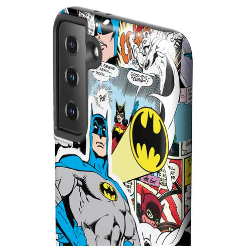 DC Comics Batman Vintage Pose Collage Art Galaxy S21 Plus 5G Pro Case