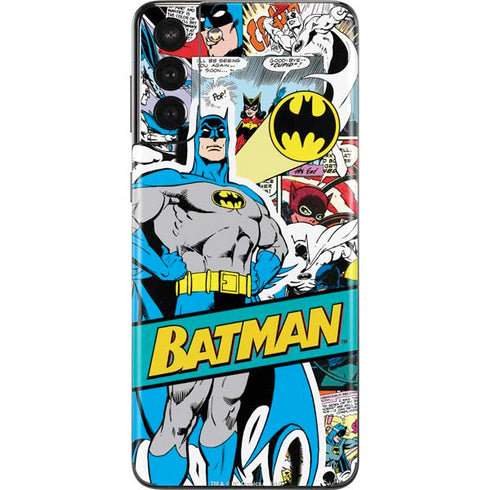 DC Comics Batman Vintage Pose Collage Art Galaxy S21 Plus 5G Skin