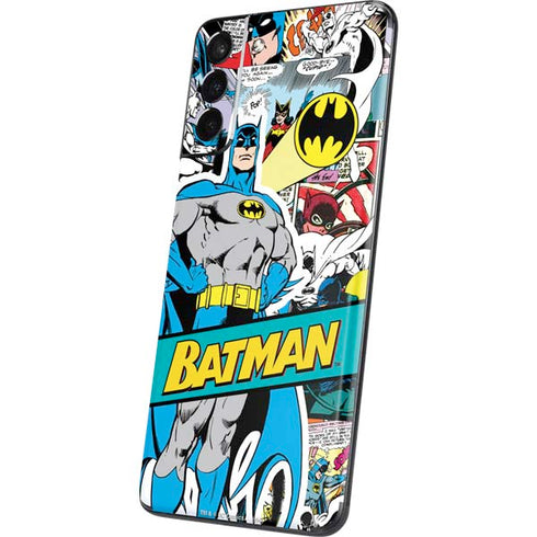 DC Comics Batman Vintage Pose Collage Art Galaxy S21 Plus 5G Skin