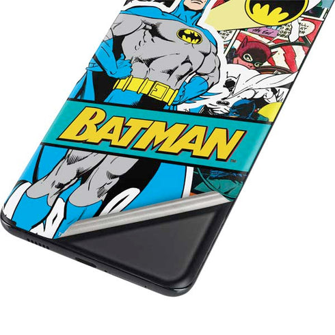 DC Comics Batman Vintage Pose Collage Art Galaxy S21 Plus 5G Skin
