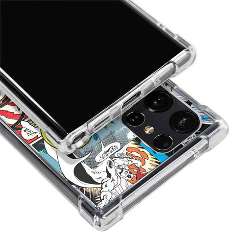 DC Comics Batman Vintage Pose Collage Art Galaxy S22 Ultra Clear Case