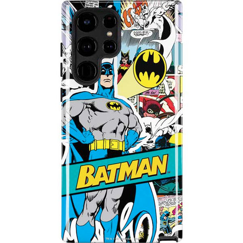 DC Comics Batman Vintage Pose Collage Art Galaxy S22 Ultra Pro Case