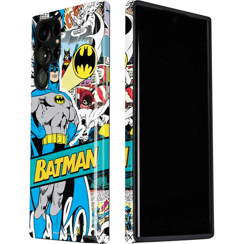 DC Comics Batman Vintage Pose Collage Art Galaxy S22 Ultra Pro Case