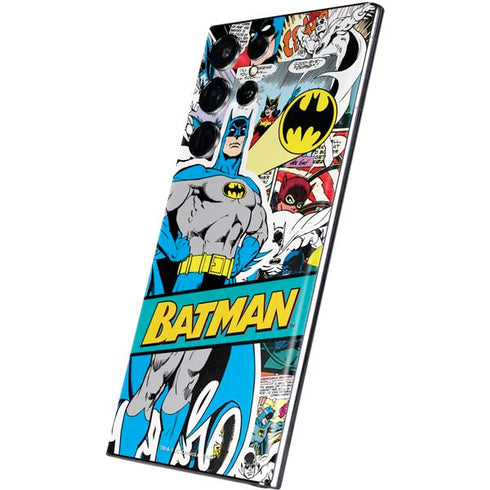DC Comics Batman Vintage Pose Collage Art Galaxy S22 Ultra Skin