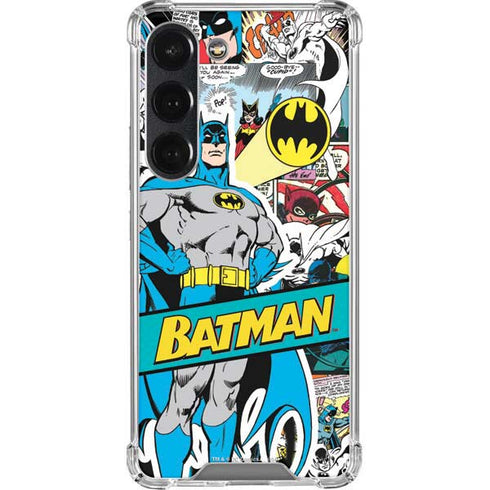 DC Comics Batman Vintage Pose Collage Art Galaxy S23 Clear Case