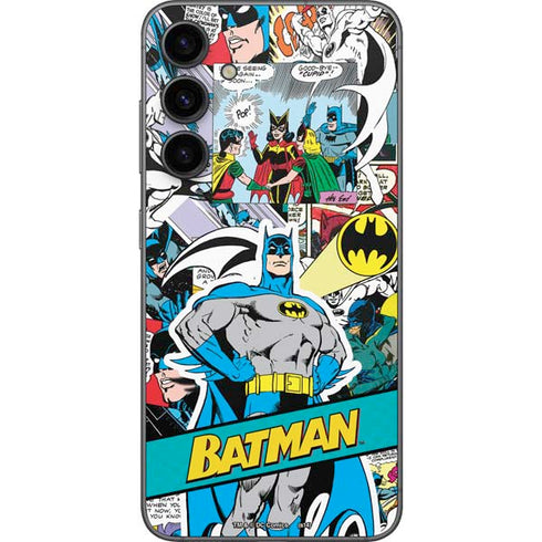 DC Comics Batman Vintage Pose Collage Art Galaxy S23 FE Skin