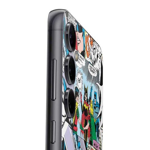 DC Comics Batman Vintage Pose Collage Art Galaxy S23 FE Skin
