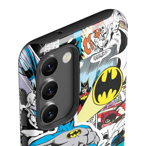 DC Comics Batman Vintage Pose Collage Art Galaxy S23 Plus Pro Case