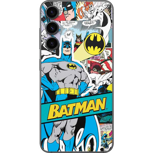 DC Comics Batman Vintage Pose Collage Art Galaxy S23 Plus Skin