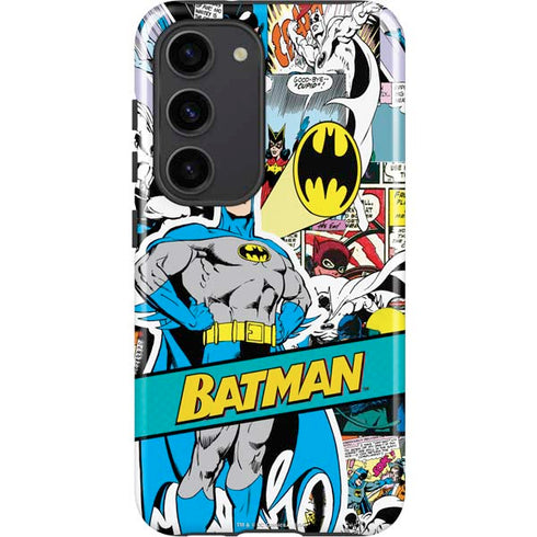 DC Comics Batman Vintage Pose Collage Art Galaxy S23 Pro Case